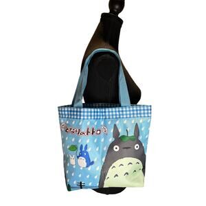 "My Neighbor Totoro" Ghibli Tote bag, Blue Nylon, EUC